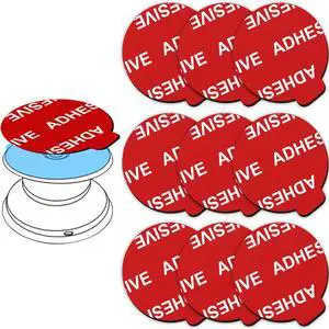 9 Pack Sticky Adhesive Compatible with Socket Base, Double-Sided Replacement Tape for Collapsible Grip & Stand Back - 9pcs 1.4 inches(35mm) Adhesive Tapes 9 Pack Sticky Adhesive Compatible with Socket Base, Double-Sided Replacement Tape for Collapsible Grip & Stand Back - 9pcs 1.4 inches(35mm) Adhesive Tapes