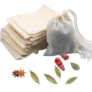 10Pcs Reusable Tea Filter Bag, Soup, Bone Broth Brew, Spice, Muslin Strainer, Natural Unbleached Cotton Cheesecloth Bags for Cold Brew Coffee (3x4inch) 10Pcs Reusable Tea Filter Bag, Soup, Bone Broth Brew, Spice, Muslin Strainer, Natural Unbleached Cotton Cheesecloth Bags for Cold Brew Coffee (3x4inch)