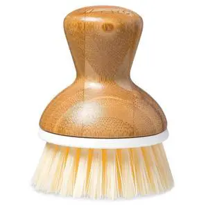 Bamboo Dish Scrub Brush for Kitchen, Natural Sisal Bristles, Cleaning Scrubber for Cast Iron Pan and Pot Bamboo Dish Scrub Brush for Kitchen, Natural Sisal Bristles, Cleaning Scrubber for Cast Iron Pan and Pot