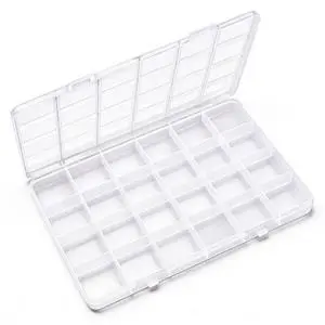 24 Grids Bead Organizer, Craft Organizers and Storage, Acrylic Organizers, Plastic Bead Organizer Box for Crafts Organizing Storing 24 Grids Bead Organizer, Craft Organizers and Storage, Acrylic Organizers, Plastic Bead Organizer Box for Crafts Organizing Storing