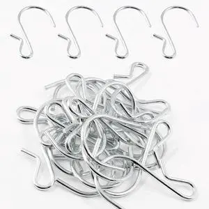 S Shaped Hooks, 1.77" x 0.98", 20PCS, Stainless Steel | Silver, For Hanging Pot, Jewelry, Decorations, Plants S Shaped Hooks, 1.77" x 0.98", 20PCS, Stainless Steel | Silver, For Hanging Pot, Jewelry, Decorations, Plants