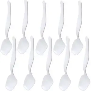 Elegant White Serving Spoon (1 Pc) - Durable & Comfortable Grip Handle, Perfect for Any Dish Elegant White Serving Spoon (1 Pc) - Durable & Comfortable Grip Handle, Perfect for Any Dish