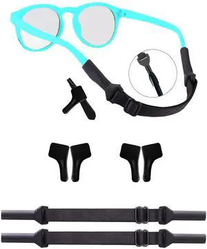 AURAADORN Kids Glasses Strap for Boys Girls, 2 Pack Toddler Eye Glass Strap for Kids(6.5-10inch),Elastic Sunglass Eyeglass Ear Grip Toddler Glasses Strap AURAADORN Kids Glasses Strap for Boys Girls, 2 Pack Toddler Eye Glass Strap for Kids(6.5-10inch),Elastic Sunglass Eyeglass Ear Grip Toddler Glasses Strap