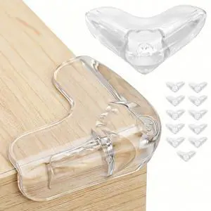 12 Pack Corner Protector for Baby, Transparent Edge Guards | Soft Corner Guards for Table, Desk, Cabinet & Sharp Edges, Easy Install Child Safety Products 12 Pack Corner Protector for Baby, Transparent Edge Guards | Soft Corner Guards for Table, Desk, Cabinet & Sharp Edges, Easy Install Child Safety Products