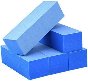 Maryton Nail Buffer Blocks, Fine 180/240 Grit for Natural Nails, 5 PCS | 3 Way, Professional Buffing File Block, Salon Grade, Buff Nail Prior to Application of Gel Polish, Acrylic, Blue Maryton Nail Buffer Blocks, Fine 180/240 Grit for Natural Nails, 5 PCS | 3 Way, Professional Buffing File Block, Salon Grade, Buff Nail Prior to Application of Gel Polish, Acrylic, Blue