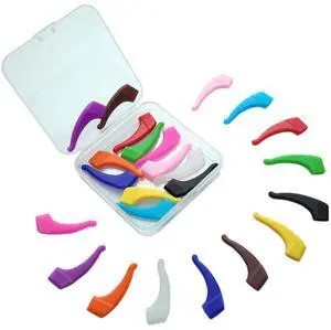ScivoKaval Eyeglass Strap Holder Eyewear Retainer Silicone Anti Slip Holder for Sport Glasses Ear Grip Hook Sunglasses Tips Sleeve Retainer for Kids and Adults 12 Pairs Multicolor with Storage Box ScivoKaval Eyeglass Strap Holder Eyewear Retainer Silicone Anti Slip Holder for Sport Glasses Ear Grip Hook Sunglasses Tips Sleeve Retainer for Kids and Adults 12 Pairs Multicolor with Storage Box