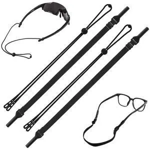 Rljxpfd Glasses Strap Adjustable Eyewear Retainer, 2 Styles 4 Piece Set | Unisex, Silicone & Poly Spandex, Anti-Slip, Sweat Resistant, Fits Eyeglasses & Sunglasses for Outdoor Activities Rljxpfd Glasses Strap Adjustable Eyewear Retainer, 2 Styles 4 Piece Set | Unisex, Silicone & Poly Spandex, Anti-Slip, Sweat Resistant, Fits Eyeglasses & Sunglasses for Outdoor Activities