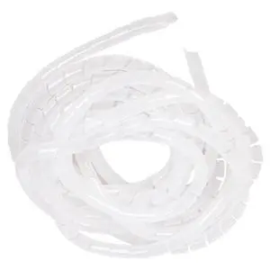 Cable Wrap - 9.8 Ft 5/8" Spiral Wire Wrap Cord Covers Bundle Sleeve Hose for Computer Electrical Wire Organizer (White, 5/8 Inch-9.8Ft) Cable Wrap - 9.8 Ft 5/8" Spiral Wire Wrap Cord Covers Bundle Sleeve Hose for Computer Electrical Wire Organizer (White, 5/8 Inch-9.8Ft)