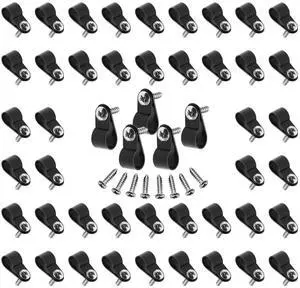 60pcs 3/8 Inch Nylon Cable Clamps, Black R-Type Wire Cable Clips | with M4 Screws, Screw Mounting Cord Fastener, Wire Conduit Clamp, for Wire Management 60pcs 3/8 Inch Nylon Cable Clamps, Black R-Type Wire Cable Clips | with M4 Screws, Screw Mounting Cord Fastener, Wire Conduit Clamp, for Wire Management