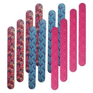 12 Nail File Emery Boards Dual Sided Buffer Nail Filing Tools Smoothing Manicure Pedicure TSA Travel Friendly Professional DIY Fashionable Design Pink Blue Purple 12 Nail File Emery Boards Dual Sided Buffer Nail Filing Tools Smoothing Manicure Pedicure TSA Travel Friendly Professional DIY Fashionable Design Pink Blue Purple