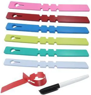 Marvexi Colorful Wrap Around Tree Tags, 6 Colors | 120Pcs, Plastic Plant Labels, Hanging Plant Labels, Tree Identification Signs, Hanging Plant Markers Marvexi Colorful Wrap Around Tree Tags, 6 Colors | 120Pcs, Plastic Plant Labels, Hanging Plant Labels, Tree Identification Signs, Hanging Plant Markers