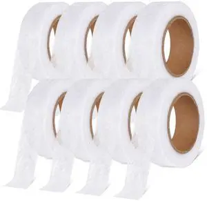 Phinus 8 Rolls Iron On Hemming Tape, 7/10 INCH x 10 Yards No Sewing Hem Tape, Fabric Adhesive Tape for Pants, Shirts, Jackets, Skirts, Socks, DIY Crafts (White) Phinus 8 Rolls Iron On Hemming Tape, 7/10 INCH x 10 Yards No Sewing Hem Tape, Fabric Adhesive Tape for Pants, Shirts, Jackets, Skirts, Socks, DIY Crafts (White)