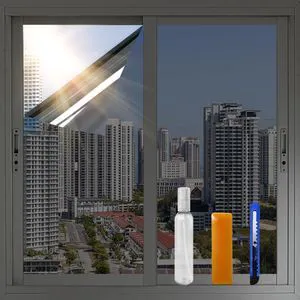 XIAWEI One Way Window Privacy Film with Tools, 11.8In×6.5Ft, Cosmic Black | Heat Control Window Tint for Home, Explosion-Proof Premium PET Material Sun Blocking Anti UV Reflective Window Film XIAWEI One Way Window Privacy Film with Tools, 11.8In×6.5Ft, Cosmic Black | Heat Control Window Tint for Home, Explosion-Proof Premium PET Material Sun Blocking Anti UV Reflective Window Film