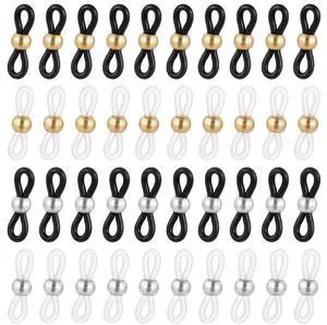 Ymapinc 40Pcs Eye Glasses Chains for Women Connector, Eyeglass Chain Ends Around Neck Holders Replacement Ring Anti Slip Straps for Reading Strap Loop Stylish DIY - Rubber Ymapinc 40Pcs Eye Glasses Chains for Women Connector, Eyeglass Chain Ends Around Neck Holders Replacement Ring Anti Slip Straps for Reading Strap Loop Stylish DIY - Rubber