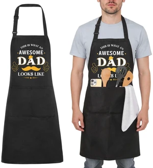 XLSXEXCL Funny Apron for Men Cooking Grilling BBQ Chef Apron | Adjustable Kitchen Cooking Aprons with Pocket for Dad Husband Birthday Father's Day, Awesome Dad XLSXEXCL Funny Apron for Men Cooking Grilling BBQ Chef Apron | Adjustable Kitchen Cooking Aprons with Pocket for Dad Husband Birthday Father's Day, Awesome Dad