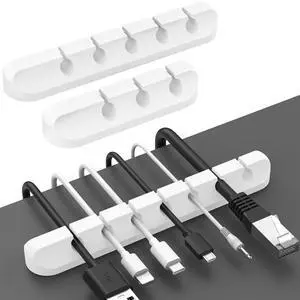 AhaStyle Cable Clips, 3 Pack Cord Holders Cable Organizer Self Adhesive | Cord Keeper for Desktop Organizing USB Cable/Nightstand Power Cord/Mouse Cable/Wire PC/Cord Clips for Home Office and Car AhaStyle Cable Clips, 3 Pack Cord Holders Cable Organizer Self Adhesive | Cord Keeper for Desktop Organizing USB Cable/Nightstand Power Cord/Mouse Cable/Wire PC/Cord Clips for Home Office and Car