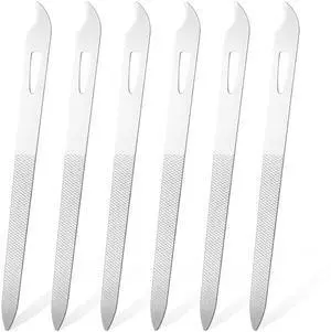 ZEYIYER 6 PCS Metal Fingernail File, Stainless Nail Cleaner, Metal Nail Files for Women, Thin Double Sided Nail File with Fingernail Cleaner Tips for Natural Nails ZEYIYER 6 PCS Metal Fingernail File, Stainless Nail Cleaner, Metal Nail Files for Women, Thin Double Sided Nail File with Fingernail Cleaner Tips for Natural Nails