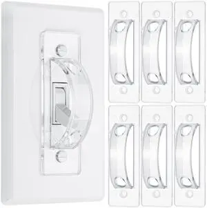Light Switch Guard Cover, 6 Pack, Clear, Toggle Switch Cover, Light Switch Blocker Light Switch Guard Cover, 6 Pack, Clear, Toggle Switch Cover, Light Switch Blocker