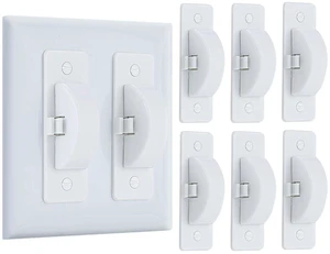 Roxiuc Switch Cover Guard - Child Proof Light Switch Cover (White, 6pc) Roxiuc Switch Cover Guard - Child Proof Light Switch Cover (White, 6pc)