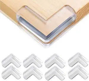 Safety Corner Protectors Guards, 8 pcs Baby Proofing Safety Corner Clear Furniture Table Corner Protection, Kids Soft Table Corner Protectors for Child for Furniture Against Sharp Corners Safety Corner Protectors Guards, 8 pcs Baby Proofing Safety Corner Clear Furniture Table Corner Protection, Kids Soft Table Corner Protectors for Child for Furniture Against Sharp Corners