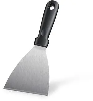 HANWRAPS Griddle ScraperStainless Steel Grill Scraper,Slant Edge Metal Spatula for Teppanyaki Flat Top BBQ,Grill Cooking,Frying Steak Pork Chop Chicken Chop,Dishwasher Safe HANWRAPS Griddle ScraperStainless Steel Grill Scraper,Slant Edge Metal Spatula for Teppanyaki Flat Top BBQ,Grill Cooking,Frying Steak Pork Chop Chicken Chop,Dishwasher Safe