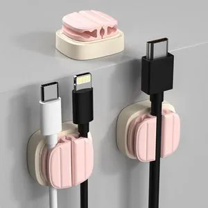 IFNOW 3-in-1 Cable Spring Holder Clips Pink 3 Pack Self Adhesive Cord Holder Under Desk Cable Management for Home,Office,Car,Desk,Nightstand IFNOW 3-in-1 Cable Spring Holder Clips Pink 3 Pack Self Adhesive Cord Holder Under Desk Cable Management for Home,Office,Car,Desk,Nightstand