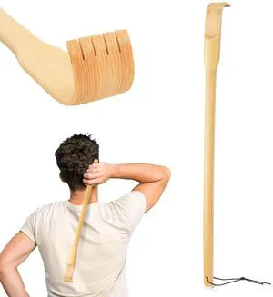 Renook Back Scratcher, Bamboo Wood Back Scratcher Massager, 16.5" Long Self-Massager Provide Instant Relief from Itching, Good Practical and Novel Gifts for Friends and Family. Renook Back Scratcher, Bamboo Wood Back Scratcher Massager, 16.5" Long Self-Massager Provide Instant Relief from Itching, Good Practical and Novel Gifts for Friends and Family.