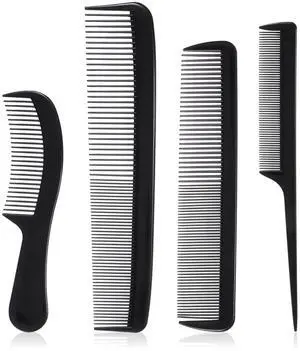 Set Black Plastic Barber Fine Wide Tooth Hair Care, 4Pcs | Hair Comb Barber Essentials 8.7 Inch Plastic Black Wide Tooth Smooth Sectioning Daily Grooming Men Women All Hair Types Set Black Plastic Barber Fine Wide Tooth Hair Care, 4Pcs | Hair Comb Barber Essentials 8.7 Inch Plastic Black Wide Tooth Smooth Sectioning Daily Grooming Men Women All Hair Types
