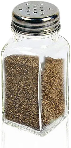 ATB Glass Salt and Pepper Shakers with Stainless Steel Lids - Farmhouse Style Spice Dispensers, Freshness Seal Sugar Shaker, Glass Spice Jar for Various Seasonings (Rectangular) ATB Glass Salt and Pepper Shakers with Stainless Steel Lids - Farmhouse Style Spice Dispensers, Freshness Seal Sugar Shaker, Glass Spice Jar for Various Seasonings (Rectangular)
