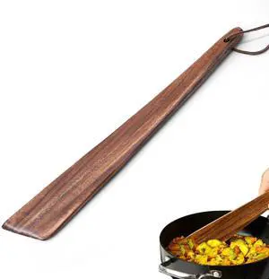 12-Inch Non-Toxic Teak Wood Cooking Spatula, Small Wooden Scraper, Flat Wooden Egg Flipper Ideal for Flipping, Scraping, Stirring Perfect for Non-Stick and Cast Iron Pans 12-Inch Non-Toxic Teak Wood Cooking Spatula, Small Wooden Scraper, Flat Wooden Egg Flipper Ideal for Flipping, Scraping, Stirring Perfect for Non-Stick and Cast Iron Pans
