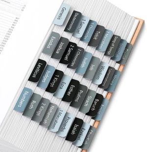 Bible Tabs, 75 Tabs, Onyx Shadow | Laminated Bible Tabs for Women and Men, Bible Tabs for Study Bible, Bible Index Tabs, Bible Book Tabs, Bible Labels Tabs Bible Tabs, 75 Tabs, Onyx Shadow | Laminated Bible Tabs for Women and Men, Bible Tabs for Study Bible, Bible Index Tabs, Bible Book Tabs, Bible Labels Tabs