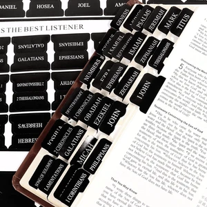 Bible Tabs for Men, Black Large Print Index Tabs for Bible Chapters | 66 Tags and 24 Blank Tabs, Fits NIV/KJV/ESV, Dual-Sided and Quick-Find, Rounded Edges & Zero Added Bulk, With Operating Guide Bible Tabs for Men, Black Large Print Index Tabs for Bible Chapters | 66 Tags and 24 Blank Tabs, Fits NIV/KJV/ESV, Dual-Sided and Quick-Find, Rounded Edges & Zero Added Bulk, With Operating Guide