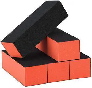 Maryton Nail Buffer Block, Medium/Fine Grit 100/180 Finishing Buffers for Acrylic Nails Gel Polish Nails, 3 Way Professional Pedicure Manicure Buffer Kits, 5 Count Maryton Nail Buffer Block, Medium/Fine Grit 100/180 Finishing Buffers for Acrylic Nails Gel Polish Nails, 3 Way Professional Pedicure Manicure Buffer Kits, 5 Count