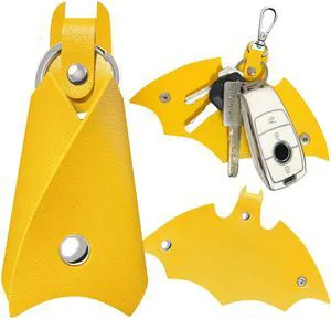 GABOX Bat Keychain Car Key Fob EDC Key Chain Case Accessories | with Key Ring Clip, Snap Closure, for Men Women Boyfriend GABOX Bat Keychain Car Key Fob EDC Key Chain Case Accessories | with Key Ring Clip, Snap Closure, for Men Women Boyfriend