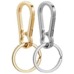 Zerofy Metal Keychains Keyring Clip Holder Organizer Key Chain Ring For Accessories Women Men, Home Car Keys (2, Gold, Silver) Zerofy Metal Keychains Keyring Clip Holder Organizer Key Chain Ring For Accessories Women Men, Home Car Keys (2, Gold, Silver)