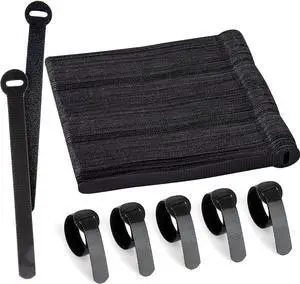 120 x Reusable Cable Ties Black, Adjustable Releasable Hook and Loop Cable Straps for PC Cable Management, Organizing Cords, TV, Desk 120 x Reusable Cable Ties Black, Adjustable Releasable Hook and Loop Cable Straps for PC Cable Management, Organizing Cords, TV, Desk