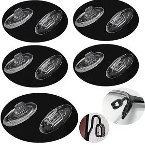 Push in Glasses Nose Pads,5 Pairs Eyeglasses Replacement Nose Piece,Oval Soft Silicone Nose Guards Eye Pads(Clear,14mm) Push in Glasses Nose Pads,5 Pairs Eyeglasses Replacement Nose Piece,Oval Soft Silicone Nose Guards Eye Pads(Clear,14mm)