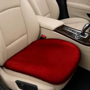Sheepskin Car Seat Cushion, Thin Soft Faux Fur Seat Cover, Red | Breathable Comfort Seat Protector Pad, Fluffy Non-Slip Winter Driver Auto Seat Cover for Car, Truck, Office, Home Decoration Sheepskin Car Seat Cushion, Thin Soft Faux Fur Seat Cover, Red | Breathable Comfort Seat Protector Pad, Fluffy Non-Slip Winter Driver Auto Seat Cover for Car, Truck, Office, Home Decoration