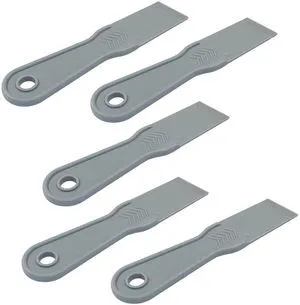 1.5 Inch Plastic Putty Knife Scraper, 5Pcs, Grey | Flexible Spackle Knife, For Spackling, Air Bubble Remover, Sticker Installation, For Repairing Walls 1.5 Inch Plastic Putty Knife Scraper, 5Pcs, Grey | Flexible Spackle Knife, For Spackling, Air Bubble Remover, Sticker Installation, For Repairing Walls