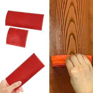 Wood Graining DIY Tool Set,Wood Pattern Brushing Roller Embossed Wall Art Wood Texture Graining Tool Household Wall Art Paint for Wall Room Decoration Easy to Use and Clean Red Wood Graining DIY Tool Set,Wood Pattern Brushing Roller Embossed Wall Art Wood Texture Graining Tool Household Wall Art Paint for Wall Room Decoration Easy to Use and Clean Red