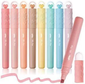 Aesthetic Highlighters, 8 pcs, Vintage Pastels Colors | Cute Highlighters Assorted Colors for Journaling, Highlighting, Underlining, Fast Dry, Back to School Supplies Aesthetic Highlighters, 8 pcs, Vintage Pastels Colors | Cute Highlighters Assorted Colors for Journaling, Highlighting, Underlining, Fast Dry, Back to School Supplies