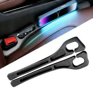 Car Seat Gap Filler Organizer 2PCS, Universal No-Drop Seat Guard with Storage Slot, Easy Install Gap Stopper for Car SUV Truck, Stops Phone/Keys Falling Car Seat Gap Filler Organizer 2PCS, Universal No-Drop Seat Guard with Storage Slot, Easy Install Gap Stopper for Car SUV Truck, Stops Phone/Keys Falling