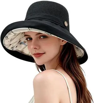 Womens-Mesh-Sun-Hats-Bucket-Hat Outdoor-UV-Protection-Foldable-Fishing-Hat Womens-Mesh-Sun-Hats-Bucket-Hat Outdoor-UV-Protection-Foldable-Fishing-Hat