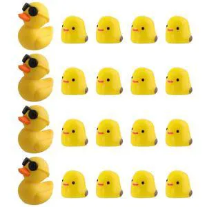 Mini Ducks Car Dashboard Decors, 20 Pieces Cute Rearview Mirror Ornaments, Funny Interior Car Accessories with Adhesive Stickers for Automotive Window Home Garden Decorations(Black) Mini Ducks Car Dashboard Decors, 20 Pieces Cute Rearview Mirror Ornaments, Funny Interior Car Accessories with Adhesive Stickers for Automotive Window Home Garden Decorations(Black)