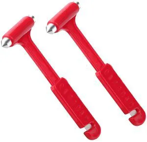2-Pack 2-in-1 Emergency Car Hammer & Escape Hammers - Glass Window Breakers, Seat Belt Cutter with Safety Hammer Head for Vehicle Multi-Tool, Camping, DIY 2-Pack 2-in-1 Emergency Car Hammer & Escape Hammers - Glass Window Breakers, Seat Belt Cutter with Safety Hammer Head for Vehicle Multi-Tool, Camping, DIY