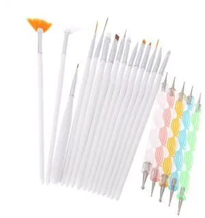 20PCS Nail Art Design Dotting Painting Drawing Polish Brush Pen Tools 20PCS Nail Art Design Dotting Painting Drawing Polish Brush Pen Tools