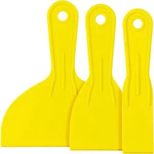 3 Plastic Putty Knives, 1.5-3-6 in Paint Scraper Set 3 Plastic Putty Knives, 1.5-3-6 in Paint Scraper Set