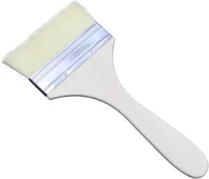 Flat Paint Brush, 4-Inch Bristle Artist Brush for Oil & Acrylic | Natural wool bristles, hardwood handle, 4", secure binding, for oil, acrylic, watercolor, canvas, pottery, DIY Flat Paint Brush, 4-Inch Bristle Artist Brush for Oil & Acrylic | Natural wool bristles, hardwood handle, 4", secure binding, for oil, acrylic, watercolor, canvas, pottery, DIY