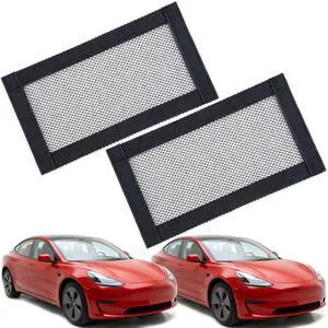 2-Pack Rear Air Vent Cover for Tesla Model Y Model 3 2019-2026, Upgraded Mesh Fabric with Velcro, Car Air Vent Outlet Protector Accessories 2-Pack Rear Air Vent Cover for Tesla Model Y Model 3 2019-2026, Upgraded Mesh Fabric with Velcro, Car Air Vent Outlet Protector Accessories