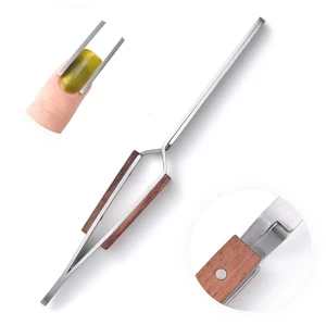 Acrylic UV Gel Tips Sculpture Tweezers Clip Nail Pincher Nipper Nail Form Stainless Steel Nail Shaping Tweezers C Curve Nail Art Tools for Manicure, Pedicure Acrylic UV Gel Tips Sculpture Tweezers Clip Nail Pincher Nipper Nail Form Stainless Steel Nail Shaping Tweezers C Curve Nail Art Tools for Manicure, Pedicure